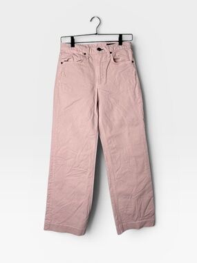 Rag & Bone Light Pink Cropped Wide Leg Jeans 27 (P)